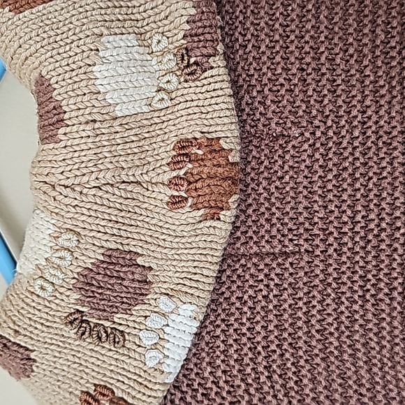 Storybook Knits Vtg 90's Dog Cardigan Sweater with Pupoy Bone Buttons Sz L EUC - Picture 4 of 11